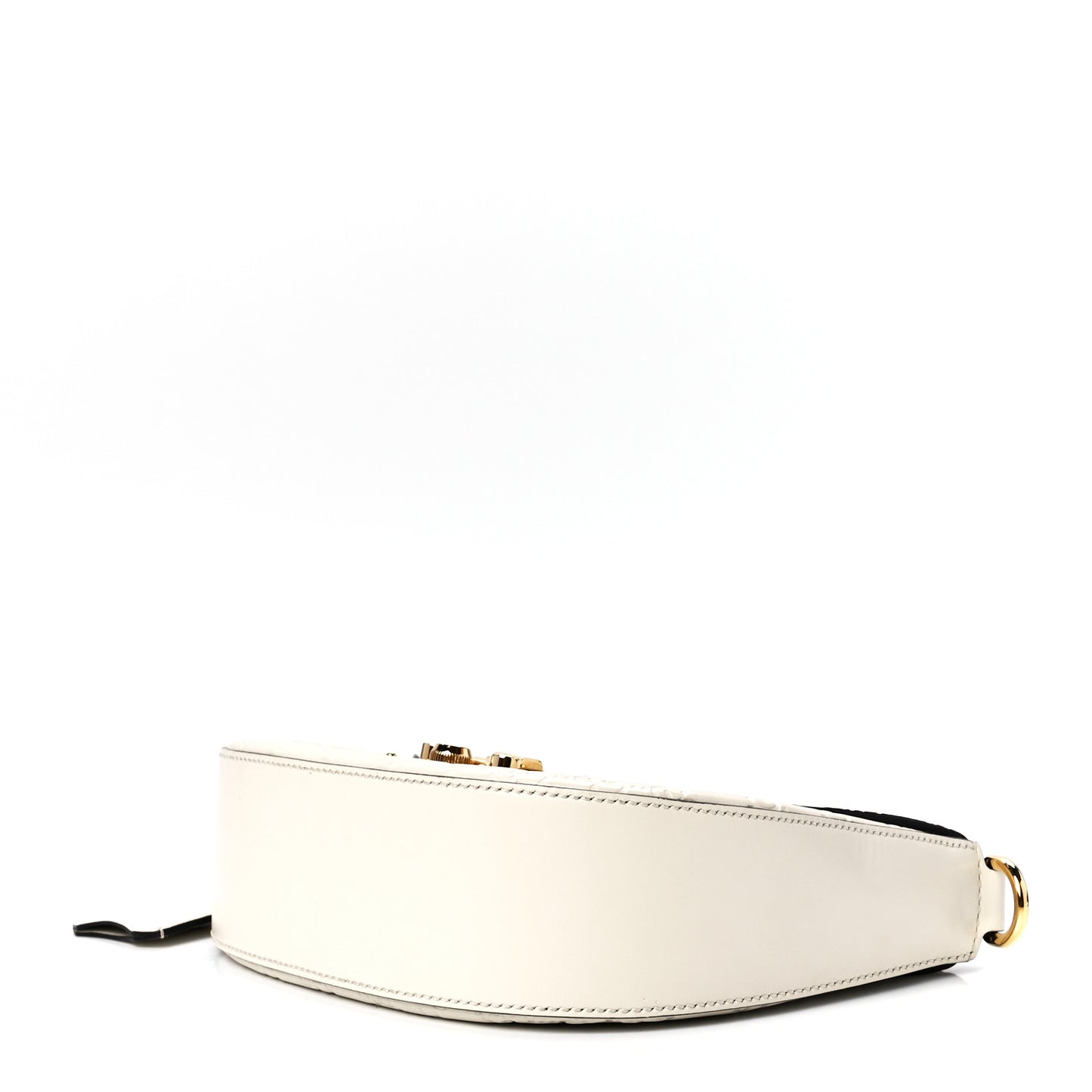 Guccissima Web Medium Padlock Messenger Shoulder Bag White