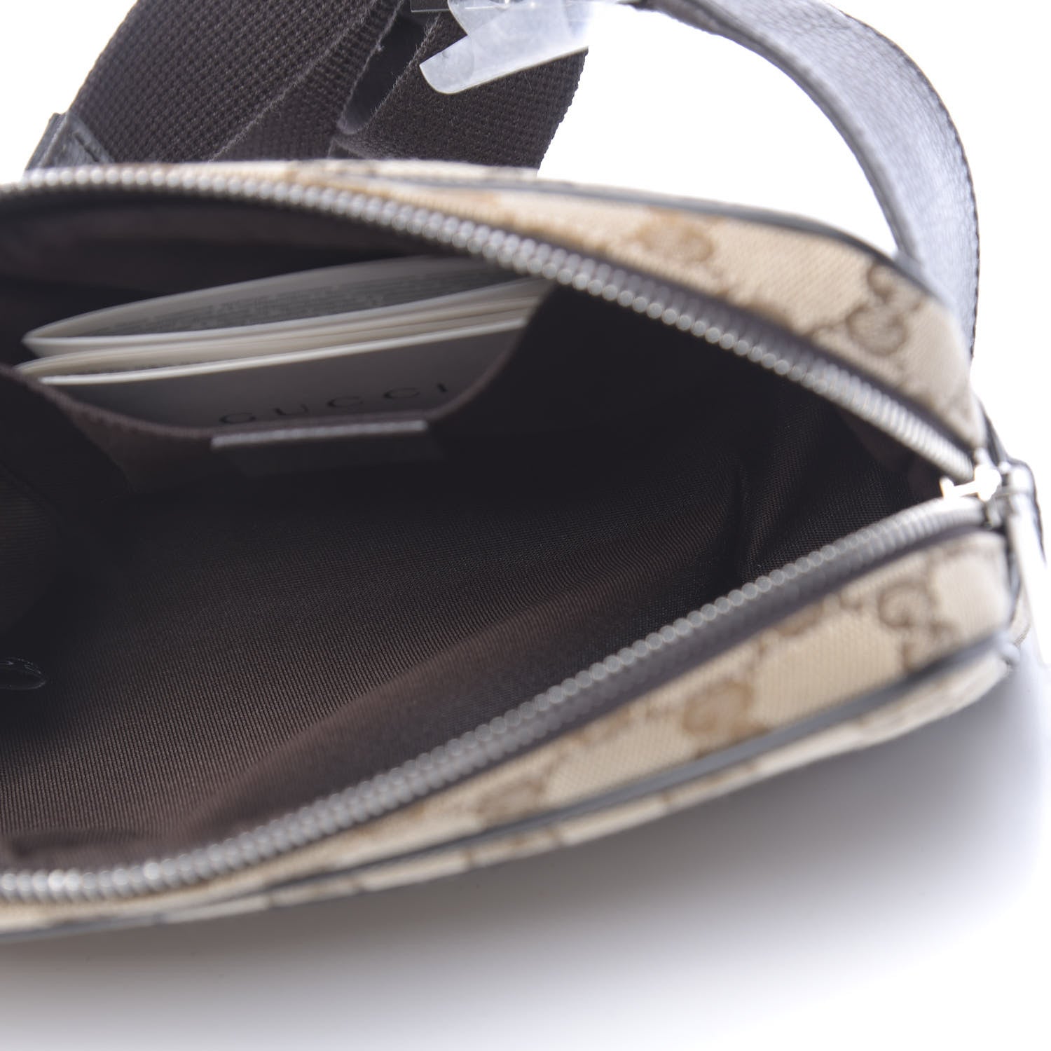 Gucci Monogram Belt Bag Dark Brown 5 of 10