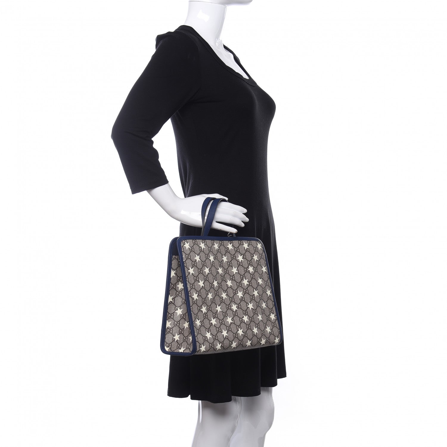 Gucci GG Supreme Monogram Stars Childrens Tote Beige Ebony Yellow Royal 2 of 10