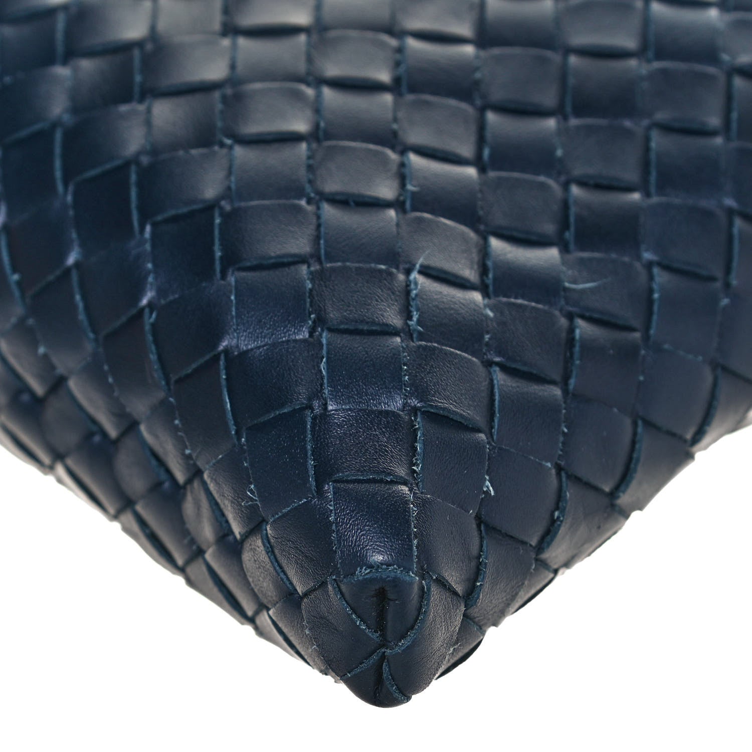 Bottega Veneta Nappa Intrecciato VN Crossbody Messenger Bag Navy 11 of 19