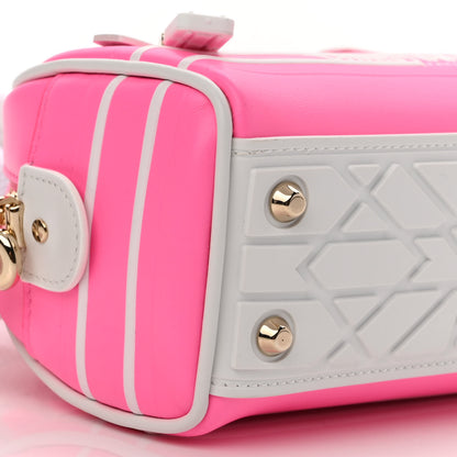 Christian Dior Calfskin Micro Dior Vibe Zip Bowling Bag Pink Multicolor 9 of 10