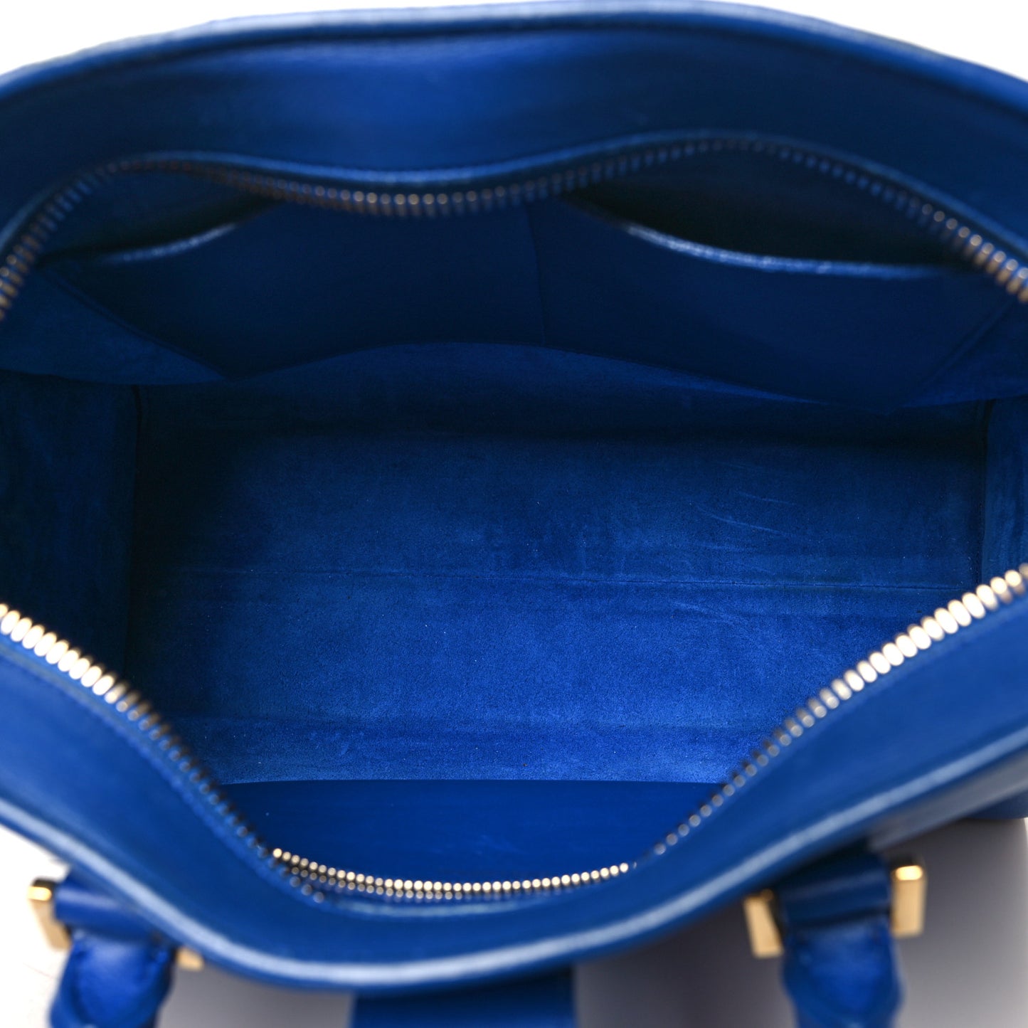 Calfskin Small Monogram Cabas Blue Majorelle