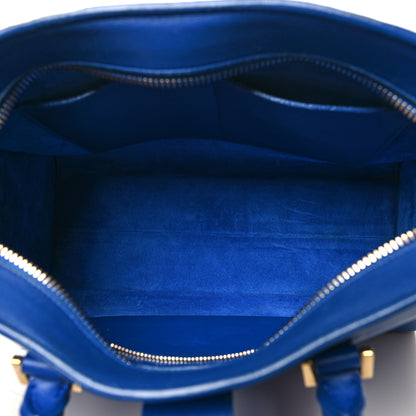 Saint Laurent Calfskin Small Monogram Cabas Blue Majorelle 5 of 16