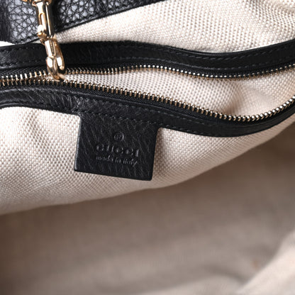 Gucci Pebbled Calfskin Medium Soho Chain Shoulder Bag Black 8 of 10