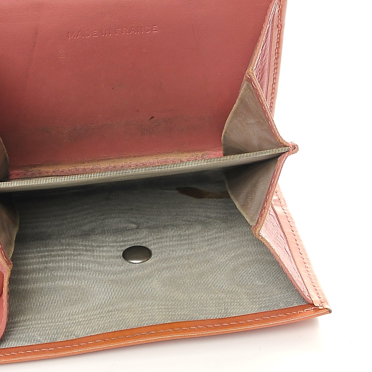 Patent Compact CC Flap Wallet Pink