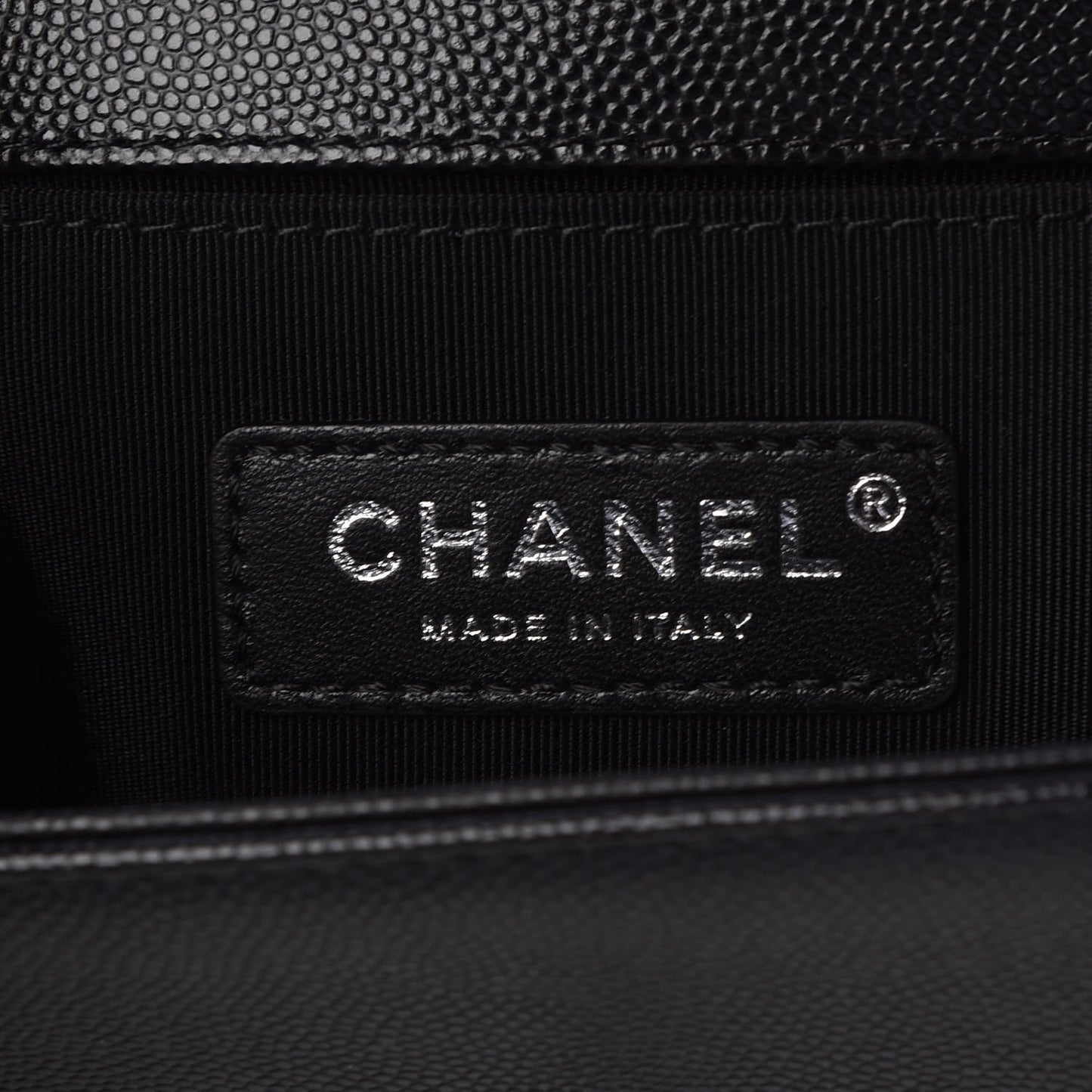 Caviar Quilted Small Boy Flap Black