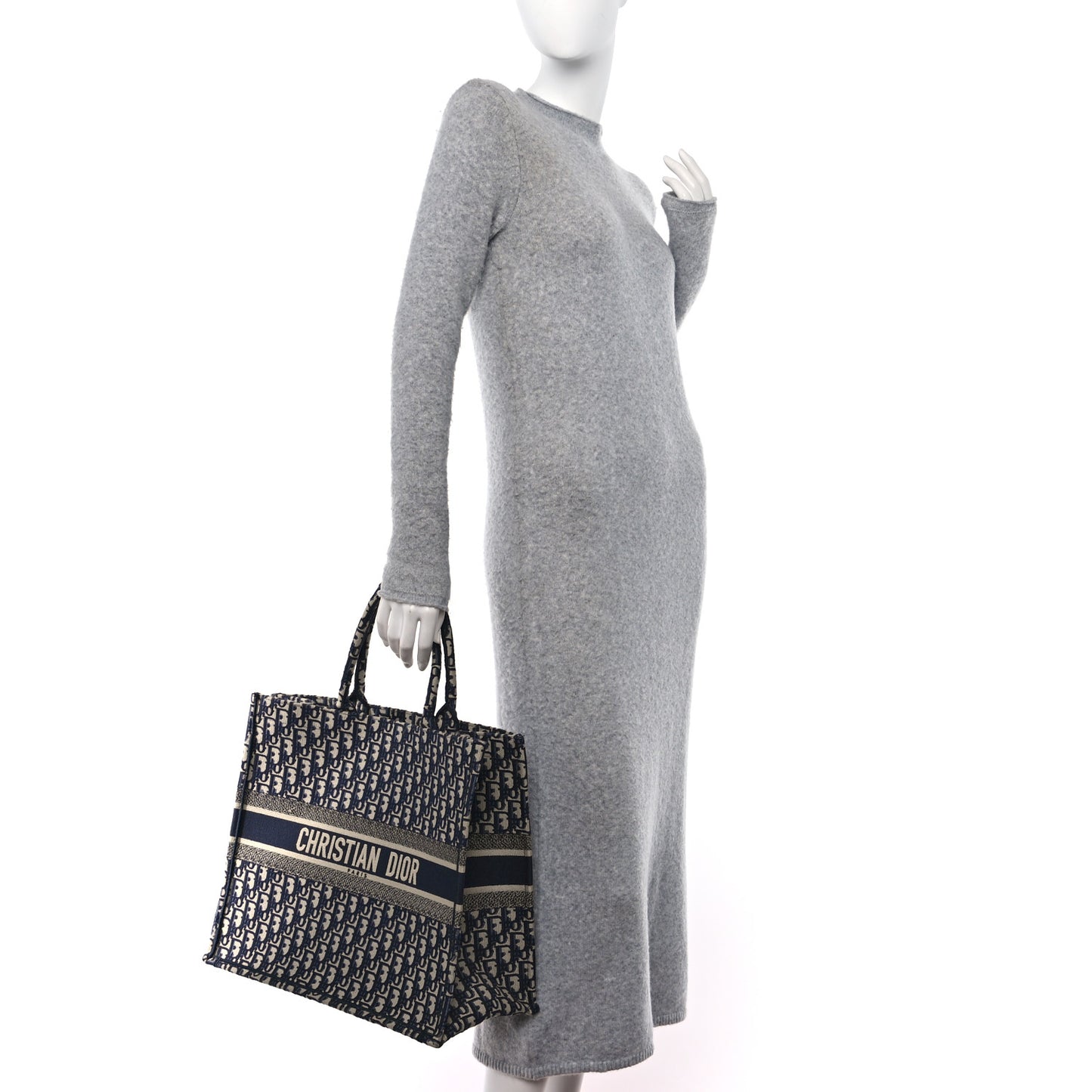 Oblique Large Book Tote Blue Multicolor