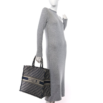 Christian Dior Oblique Large Book Tote Blue Multicolor 2 of 12