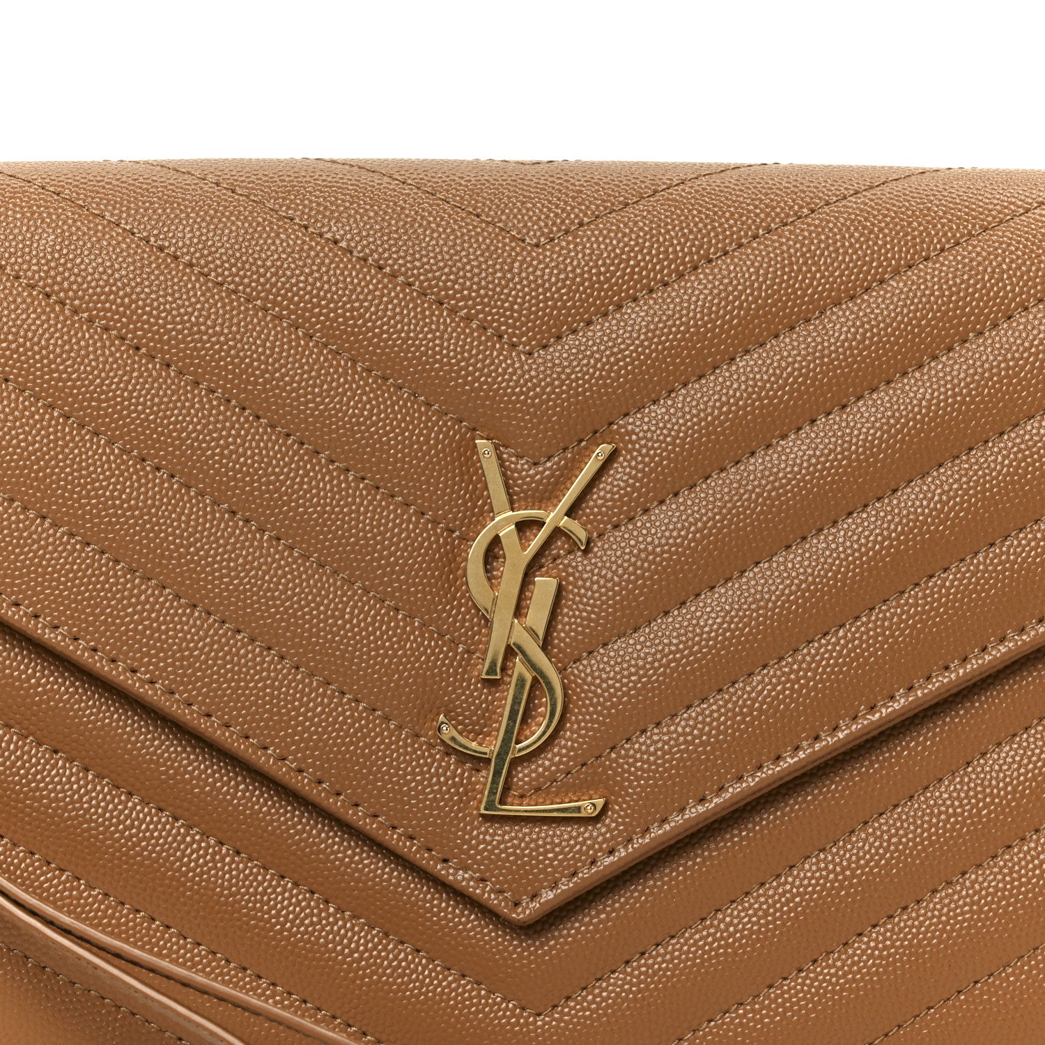 Saint Laurent Grain De Poudre Matelasse Chevron Monogram Cassandre