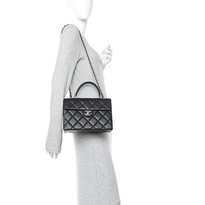 Chanel Caviar Quilted Medium Retro Twist Top Handle Flap Black 2 of 10