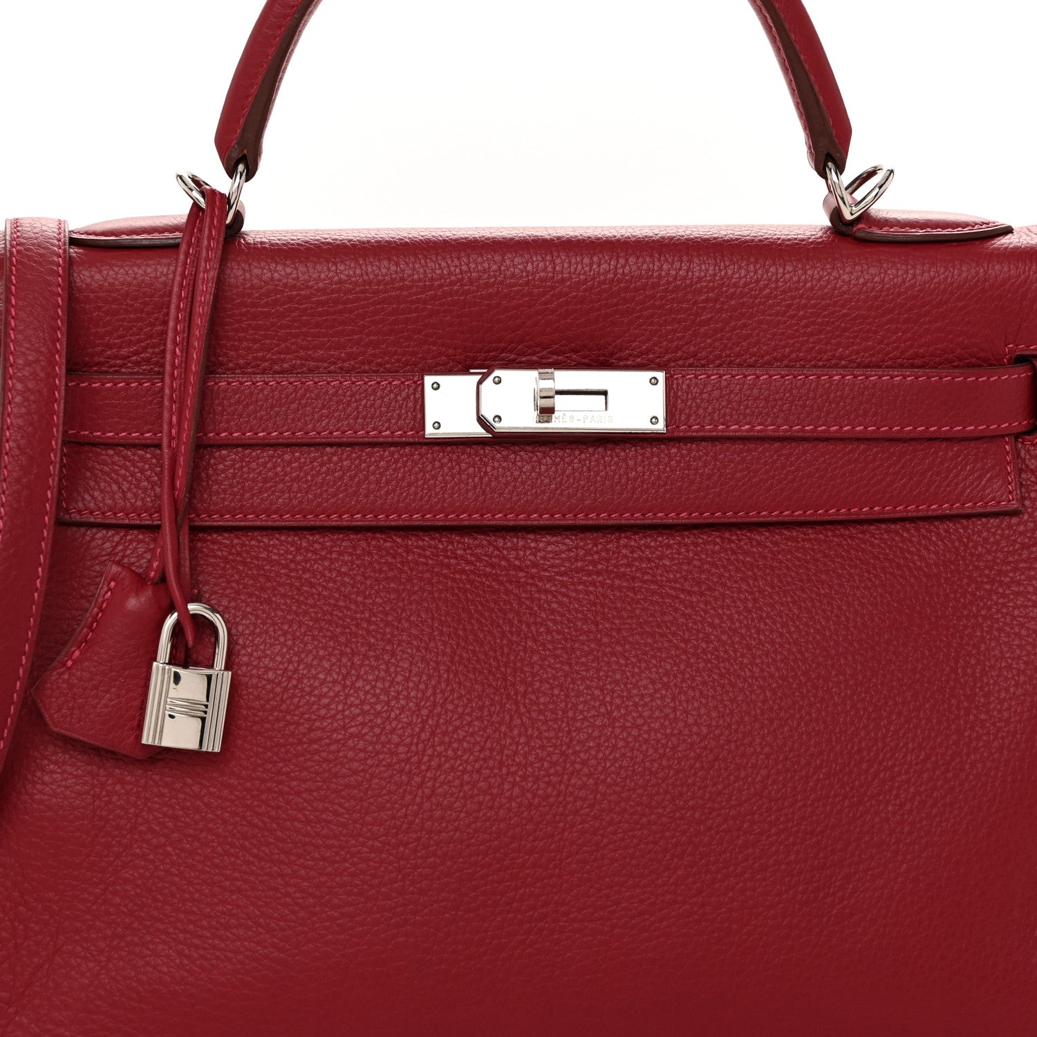 Hermes Togo Kelly Retourne 32 Rouge Vif 8 of 21