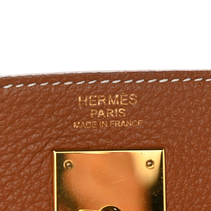 Hermes Togo Kelly Retourne 32 Gold 6 of 11