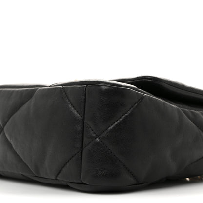 Chanel Lambskin Quilted Medium Chanel 19 Flap Black 10 of 13