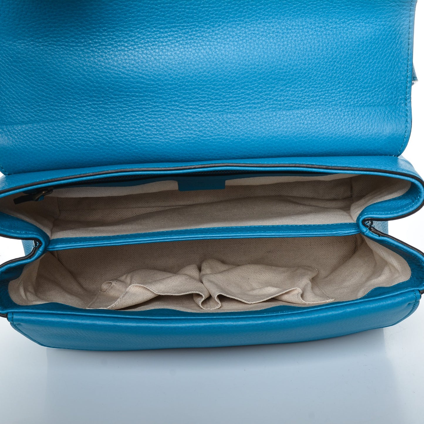 Calfskin GG Marmont Shoulder Bag Turquoise