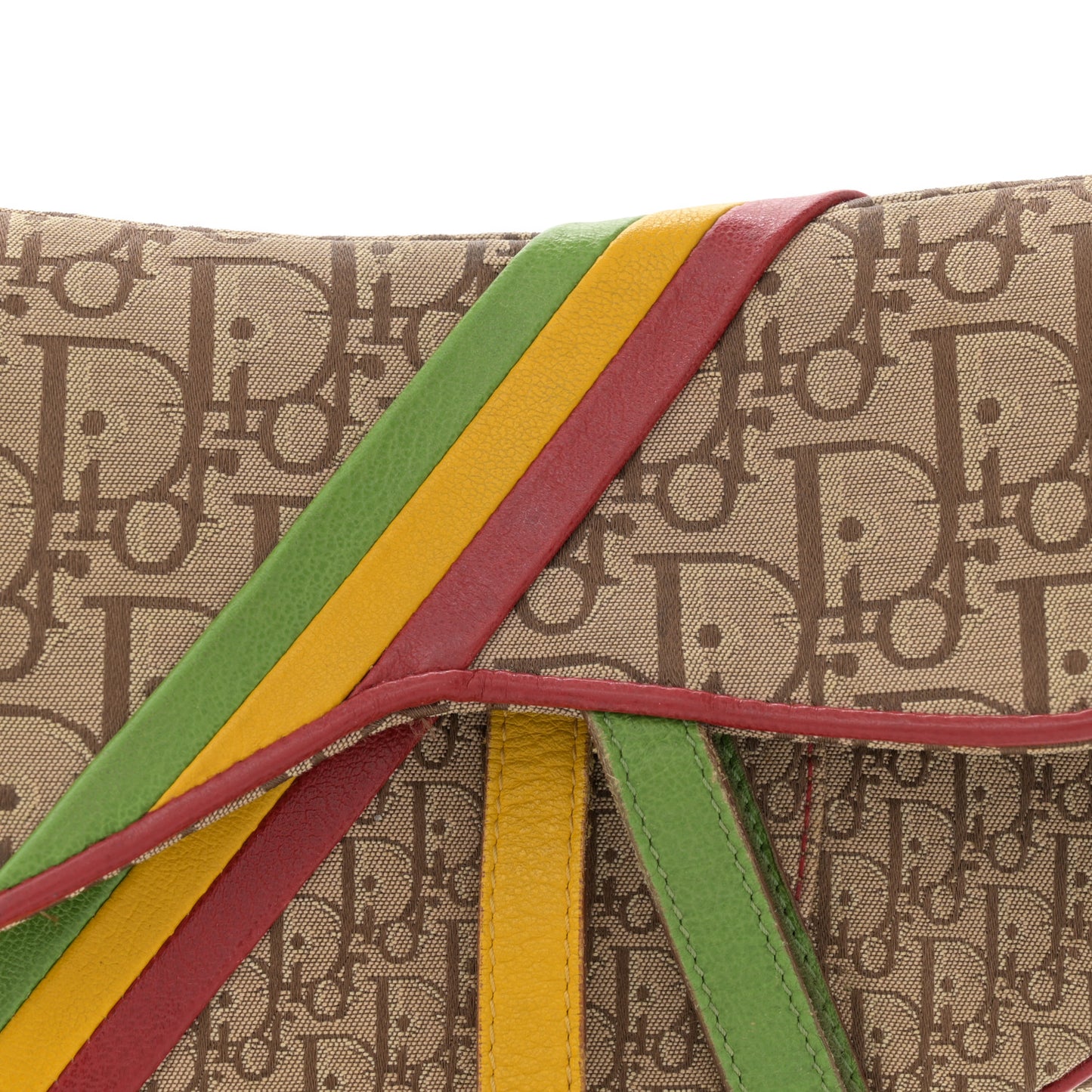 Monogram Rasta Saddle Bag Beige
