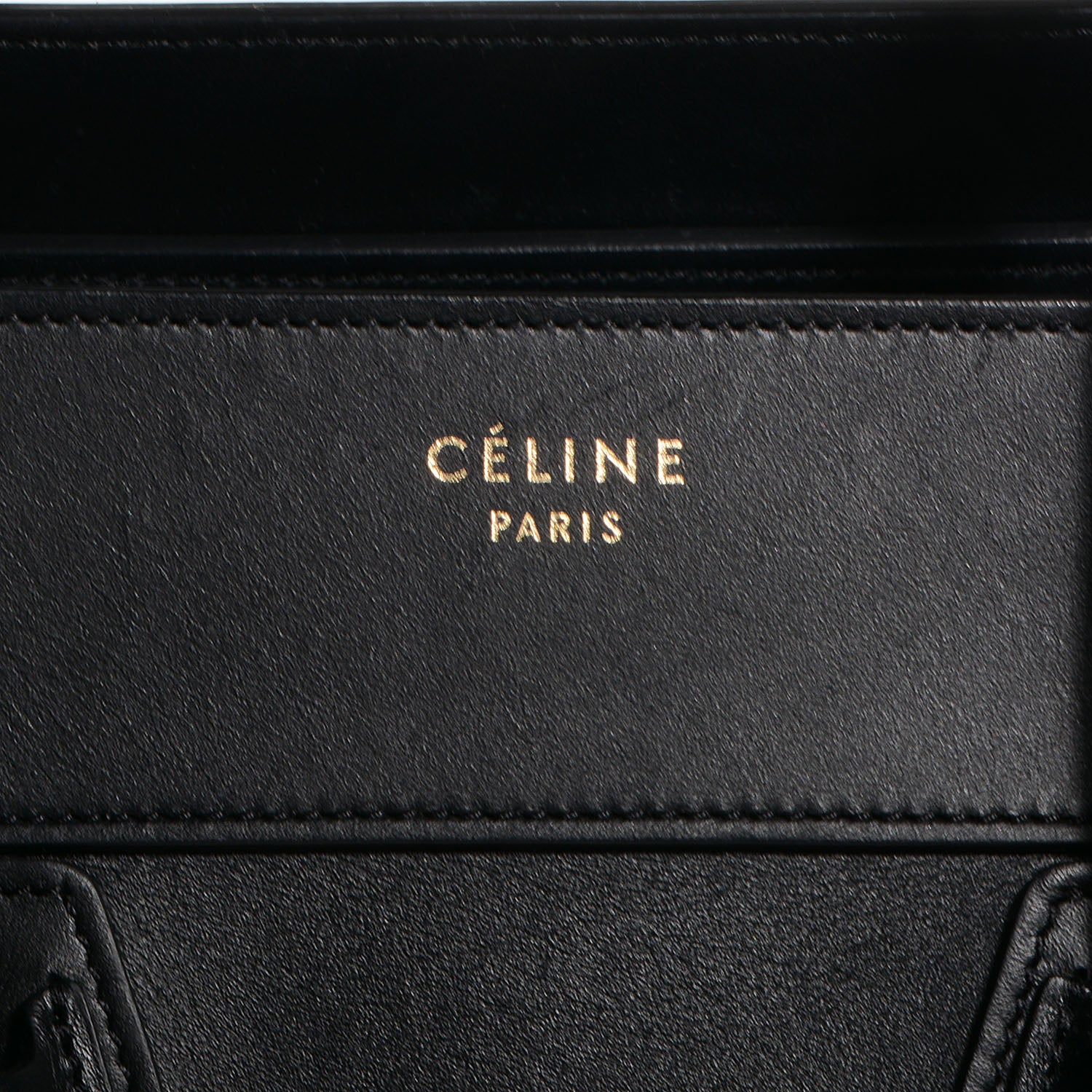 Celine Palmelato Leather Mini Luggage Black 5 of 10