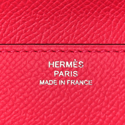 Hermes Epsom Clic Mini Card Holder Rose Extreme 6 of 9