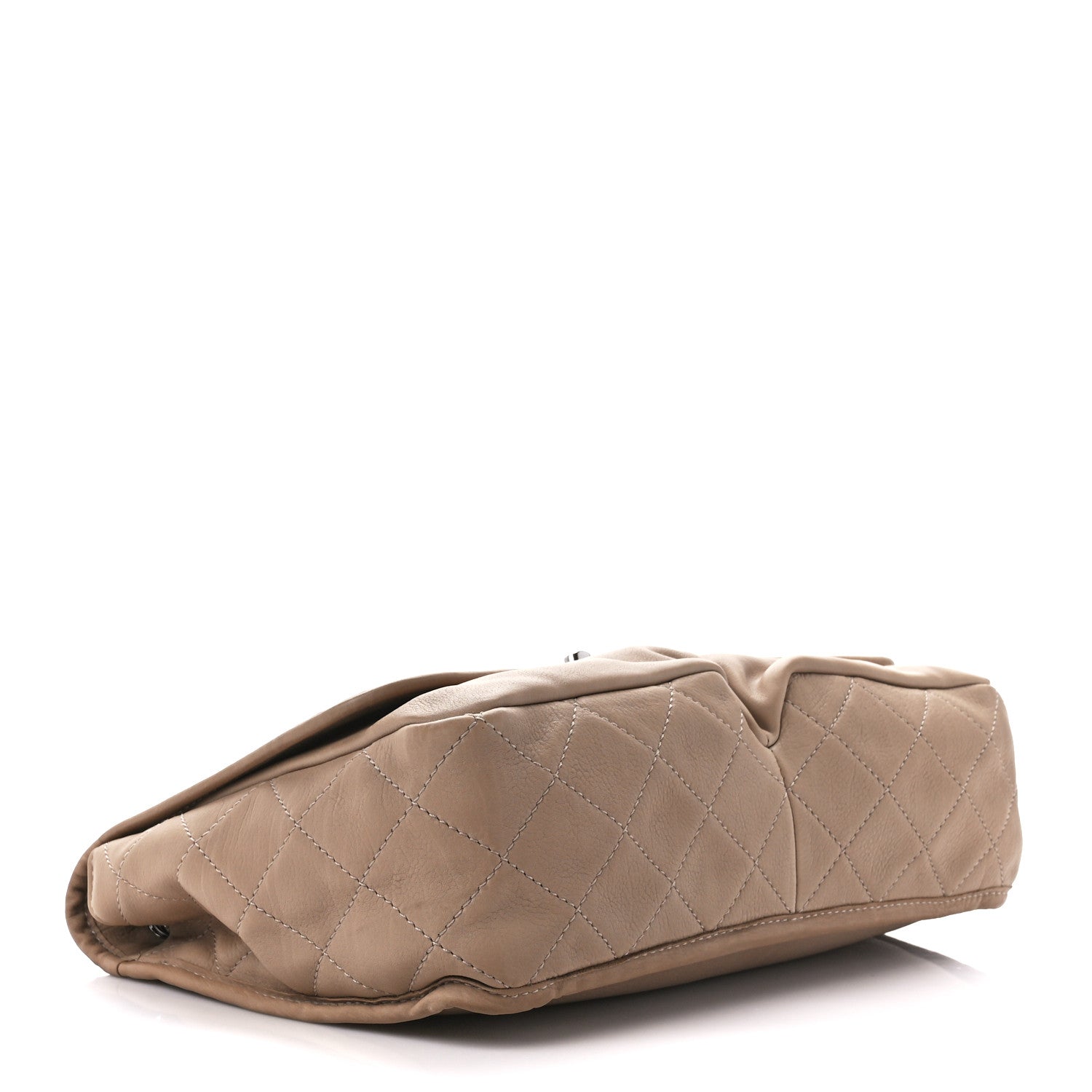 Chanel Grained Calfskin Large Natural Beauty Flap Beige 4 of 11