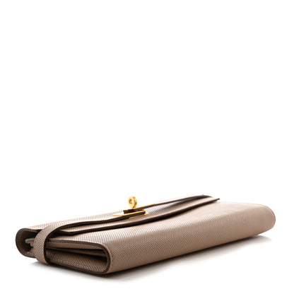 Hermes Grain d'H Kelly Longue Wallet Argile 4 of 9