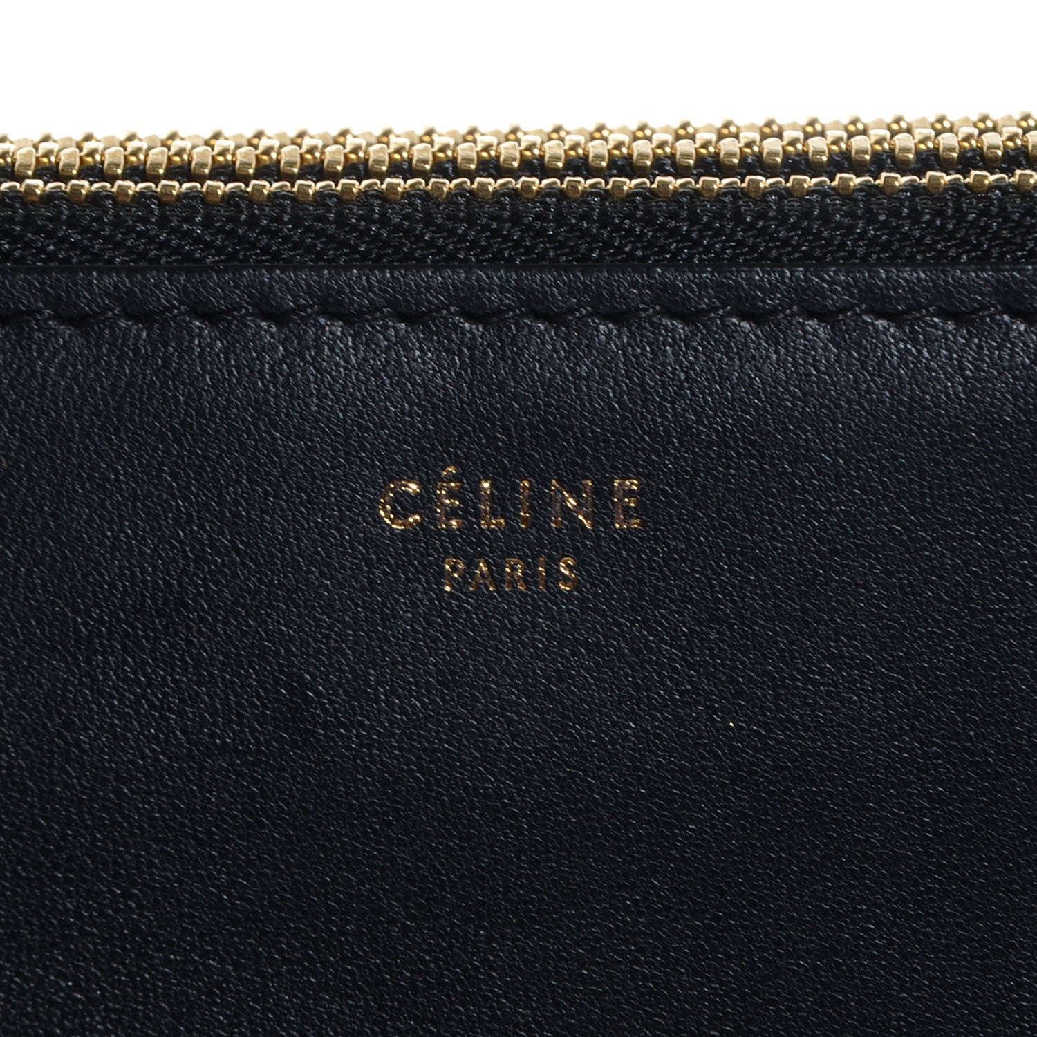 Celine Lambskin Large Trio Crossbody Bag Navy Blue 8 of 9