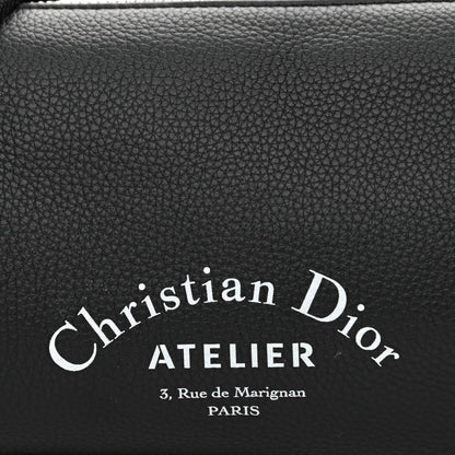 Christian Dior HOMME Grained Calfskin Mens Roller Messenger Black 8 of 10