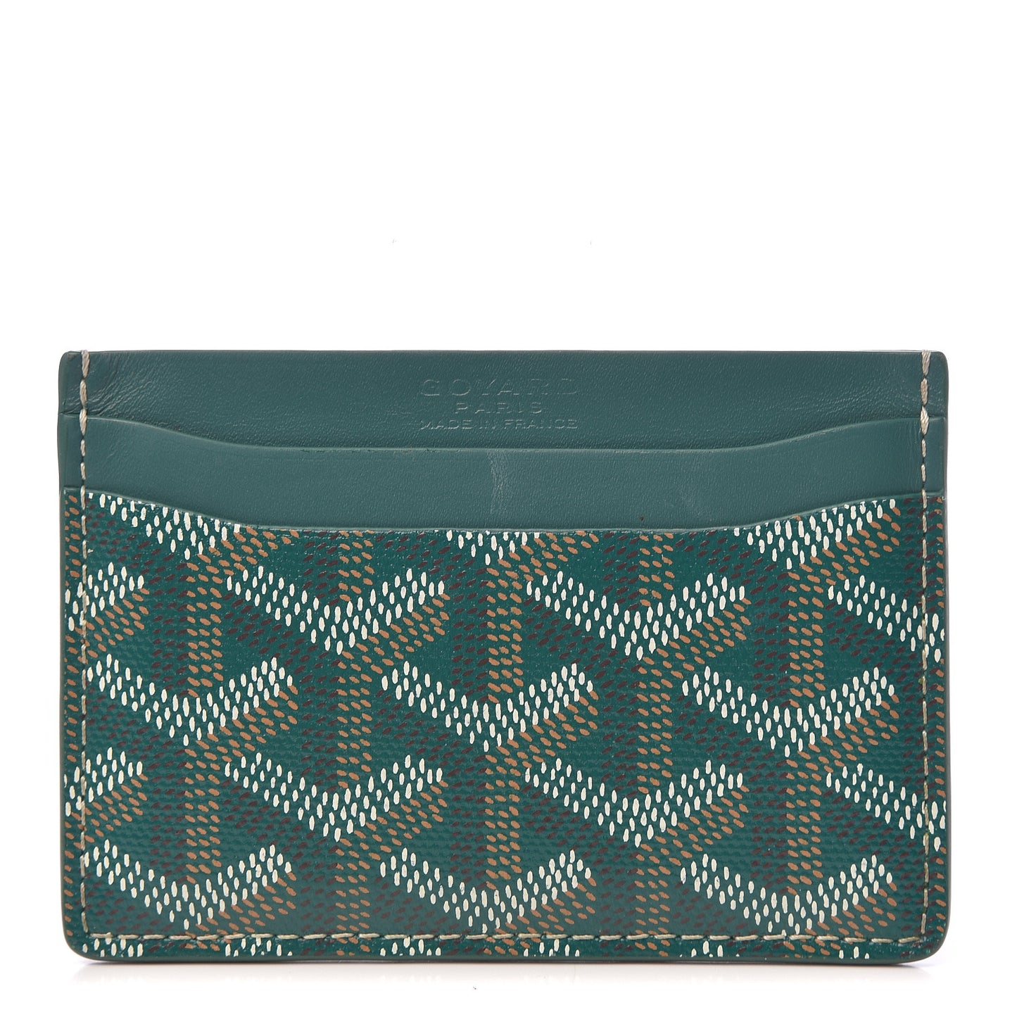 Goyardine Saint Sulpice Card Holder Green