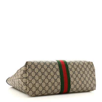Gucci GG Supreme Monogram Medium Ophidia Shopping Tote Brown 4 of 11
