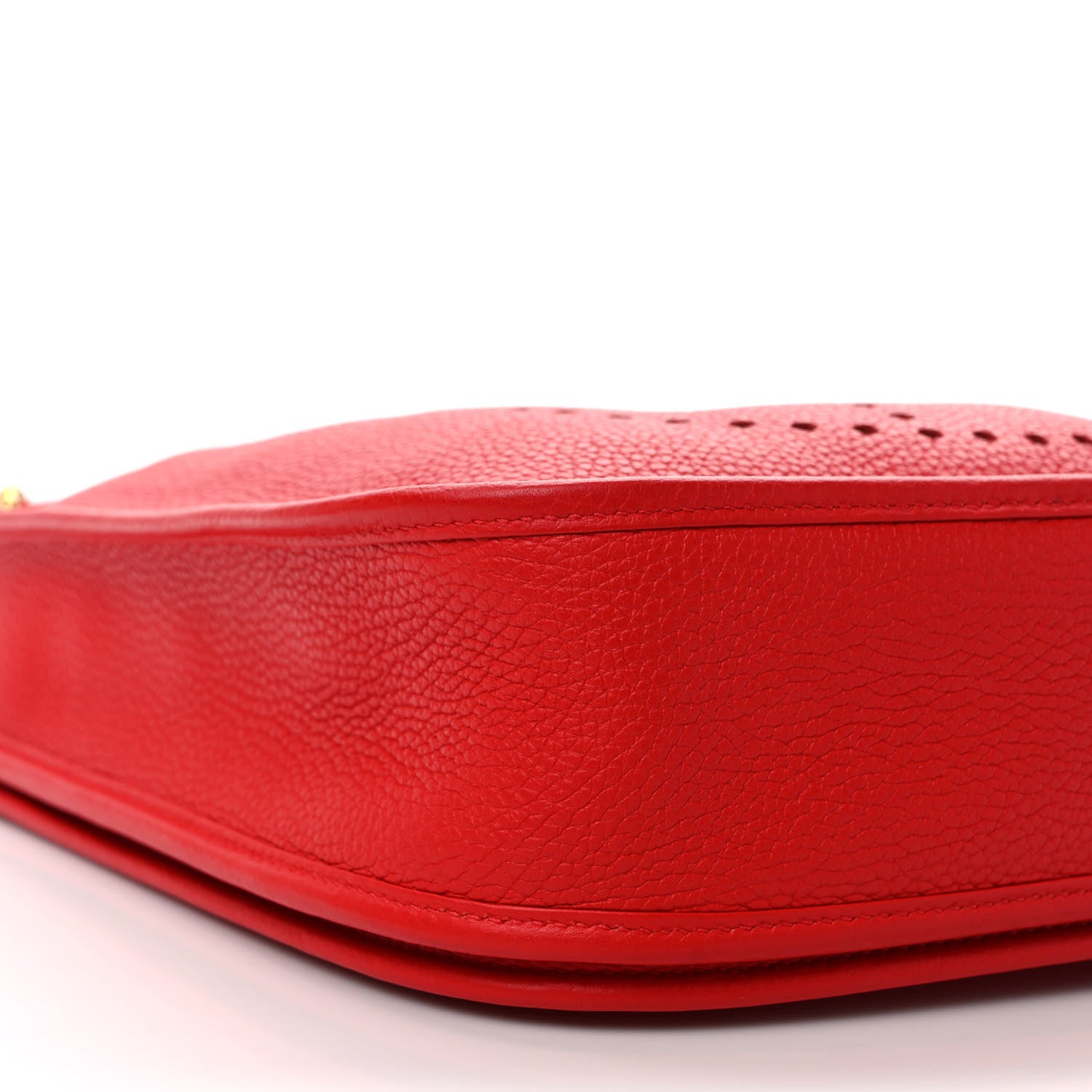 Hermes Taurillon Clemence Evelyne III PM Rouge De Coeur 7 of 8