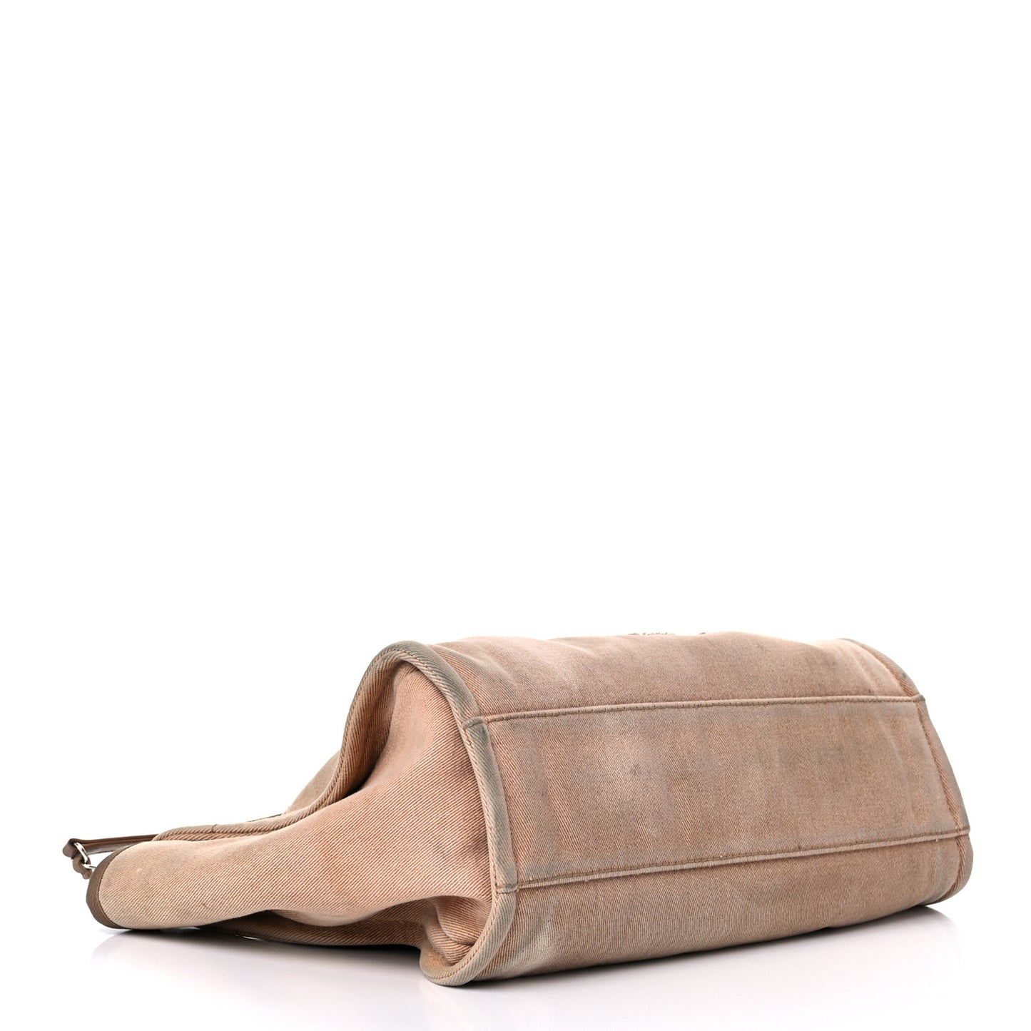 Canvas Sequin Small Deauville Tote Ecru