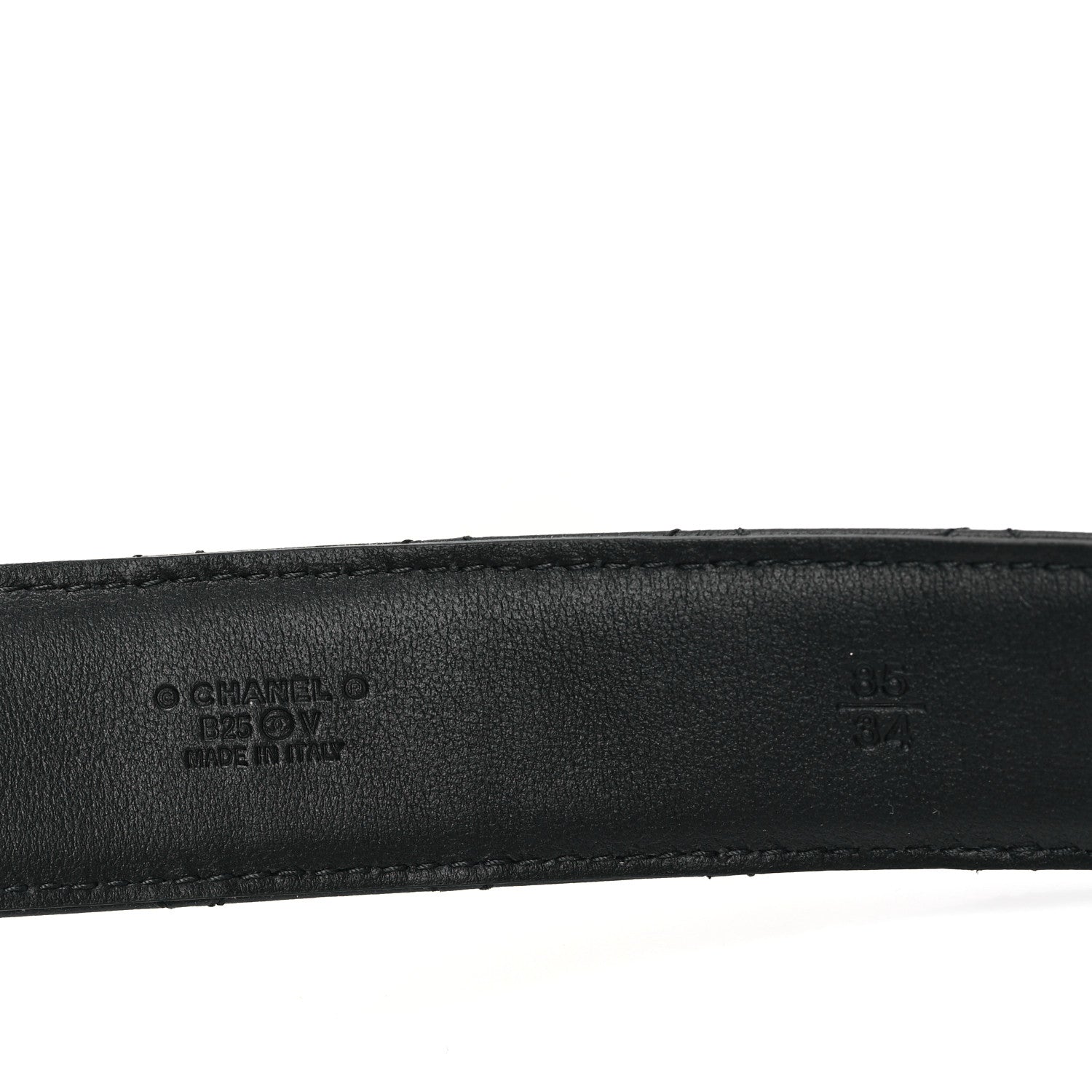Chanel Calfskin Quilted CC Chain Belt 85 34 Black 3 of 6
