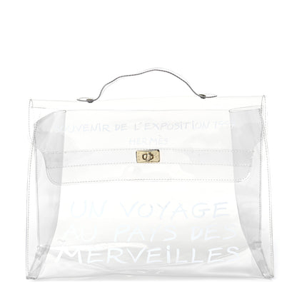 Hermes Vinyl Souvenir De L'Exposition Kelly Transparent 1 of 10