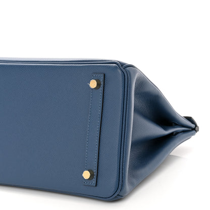 Hermes Epsom Birkin 30 Deep Bleu 10 of 11