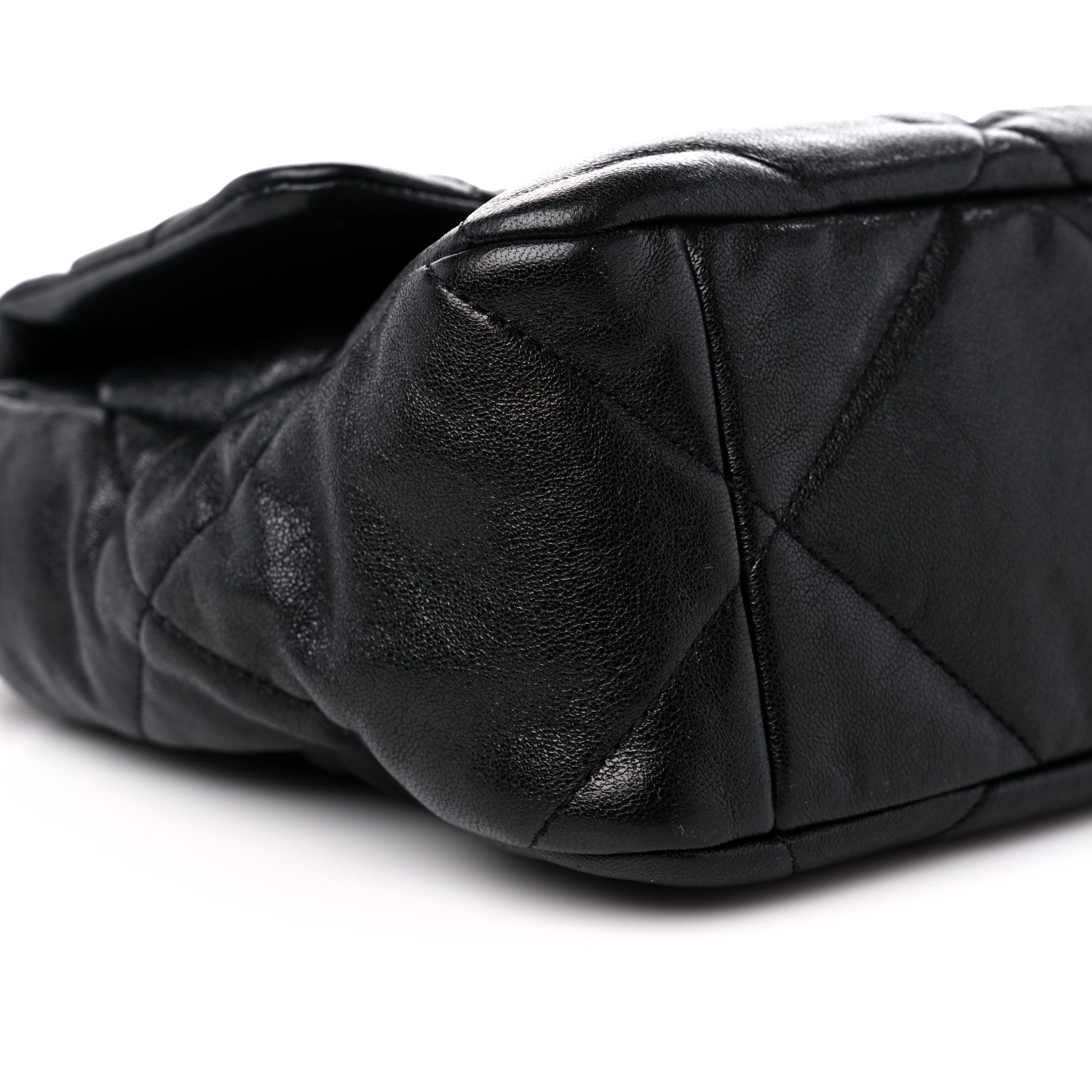 Chanel Goatskin Quilted Large Chanel 19 Flap Black 8 of 10