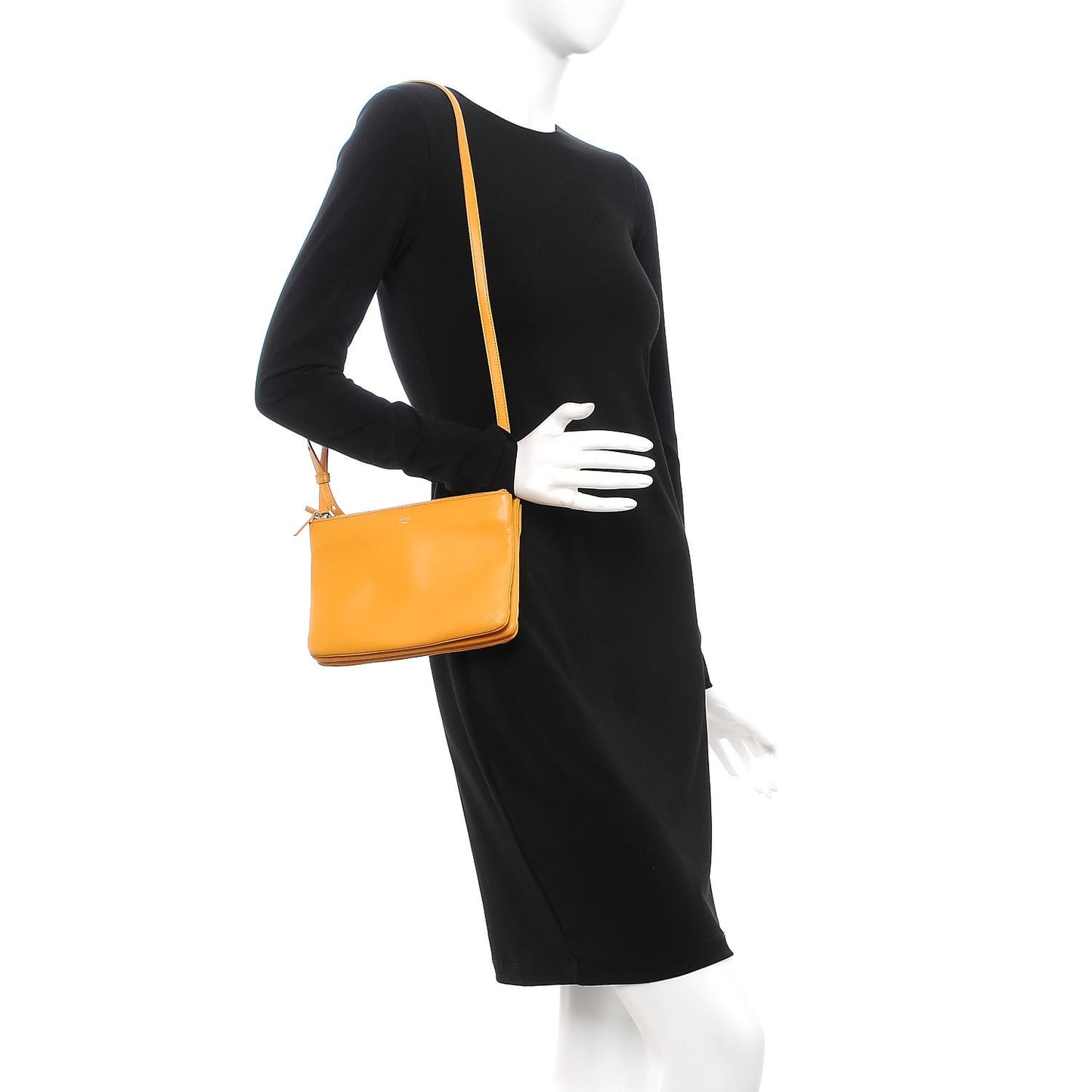 Lambskin Small Trio Crossbody Bag Sunflower