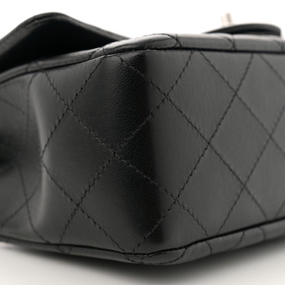 Chanel Lambskin Quilted Mini Rectangular Flap Black 9 of 11