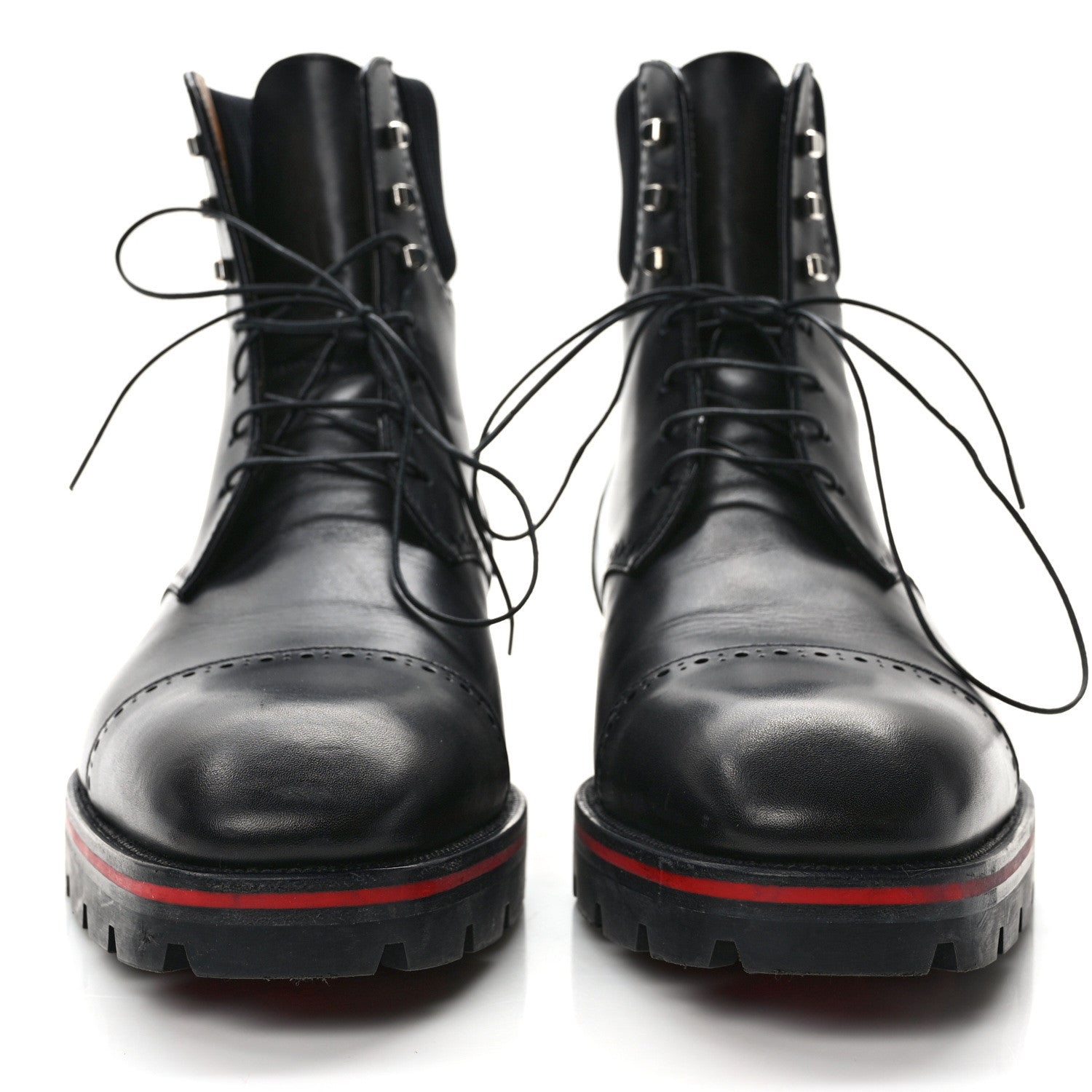 Christian Louboutin Waxed Neoprene Mens SockRoc Boots 43 Black 2 of 10