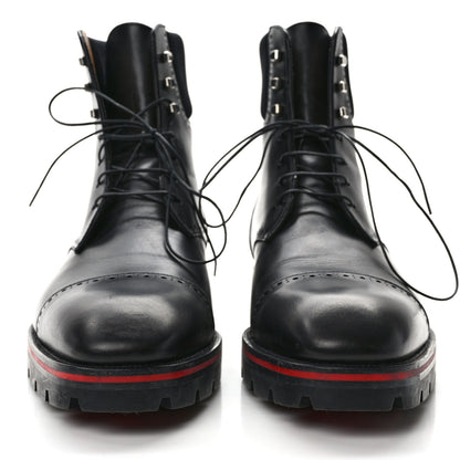 Christian Louboutin Waxed Neoprene Mens SockRoc Boots 43 Black 2 of 10
