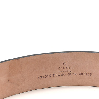 Gucci GG Supreme Monogram Kingsnake 35mm Belt 80 32 Black Multicolor 3 of 4
