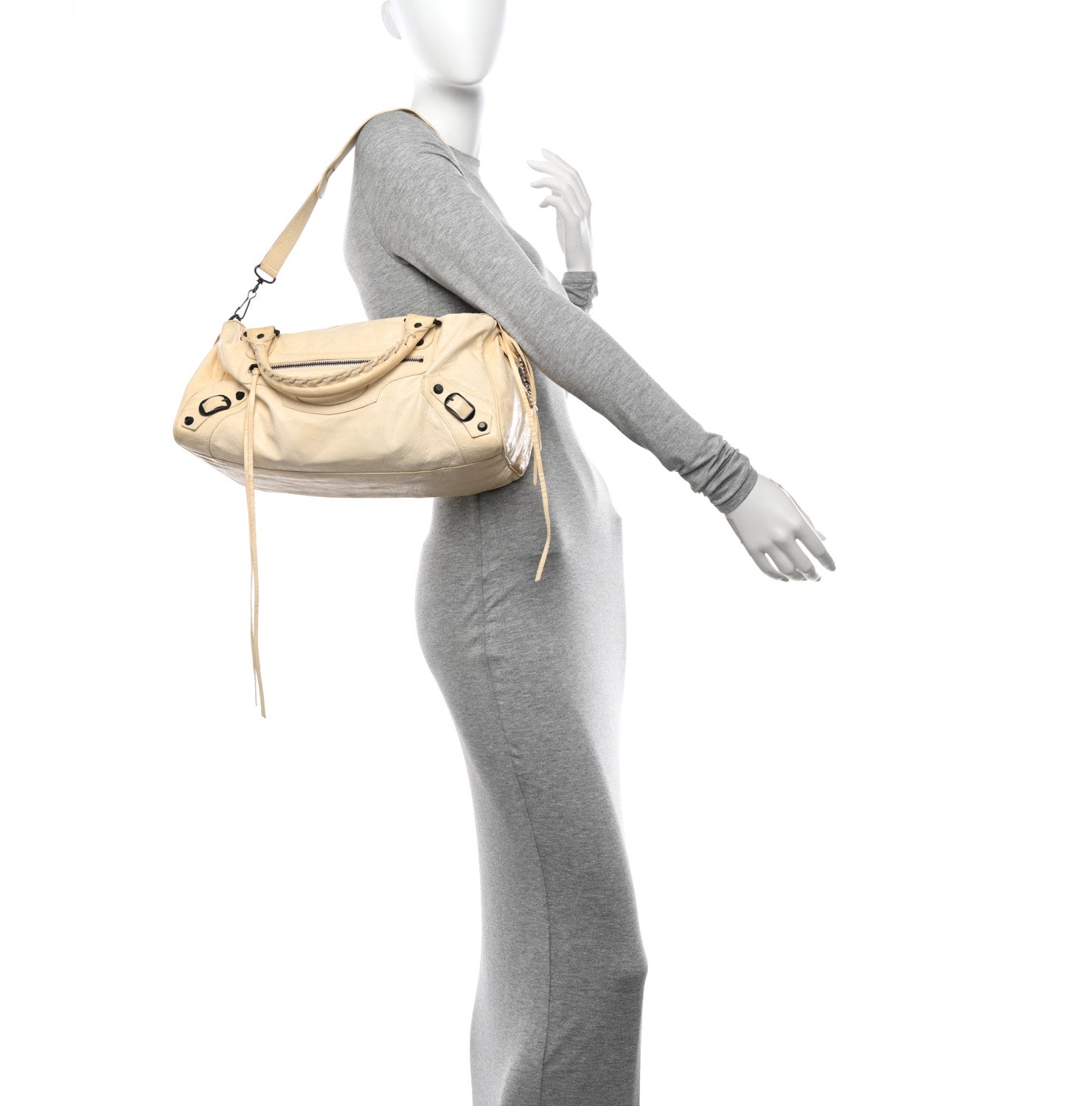 Balenciaga Agneau Classic Hardware Twiggy White 2 of 16