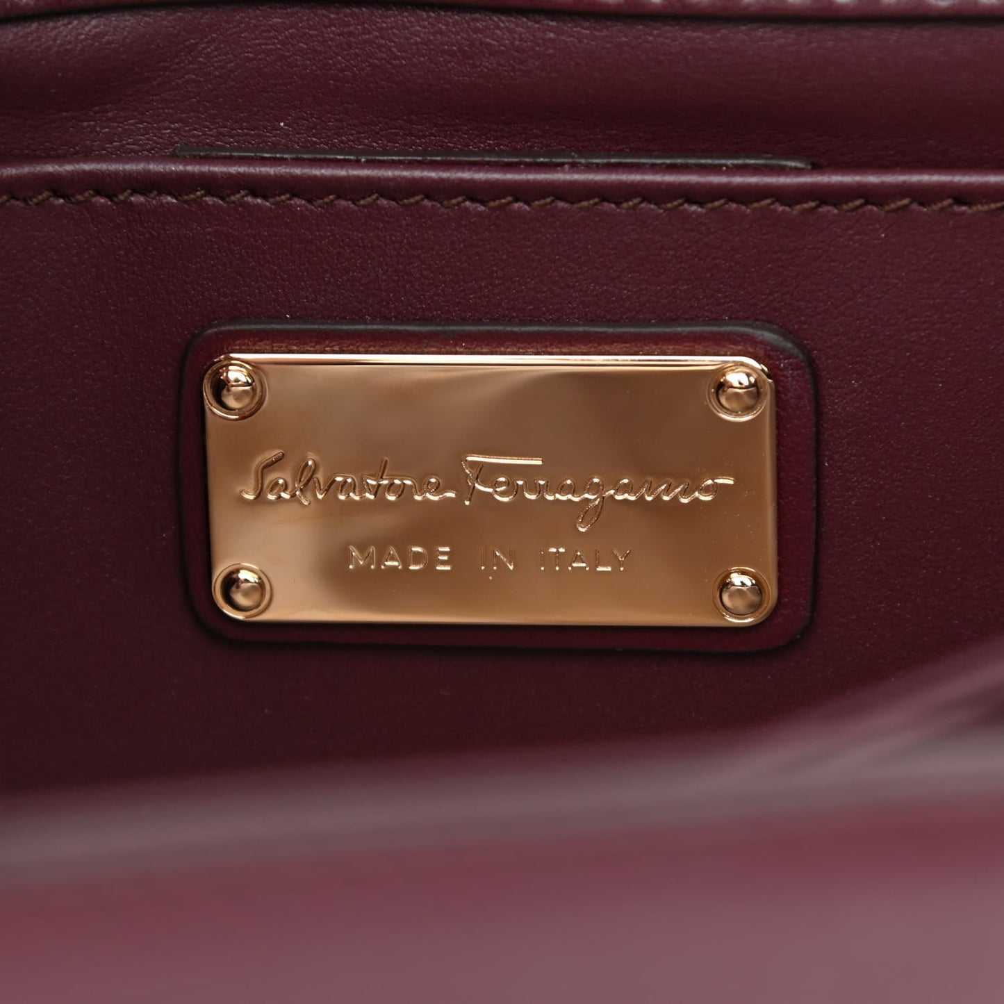 Calfskin Thalia Flap Shoulder Bag Wine