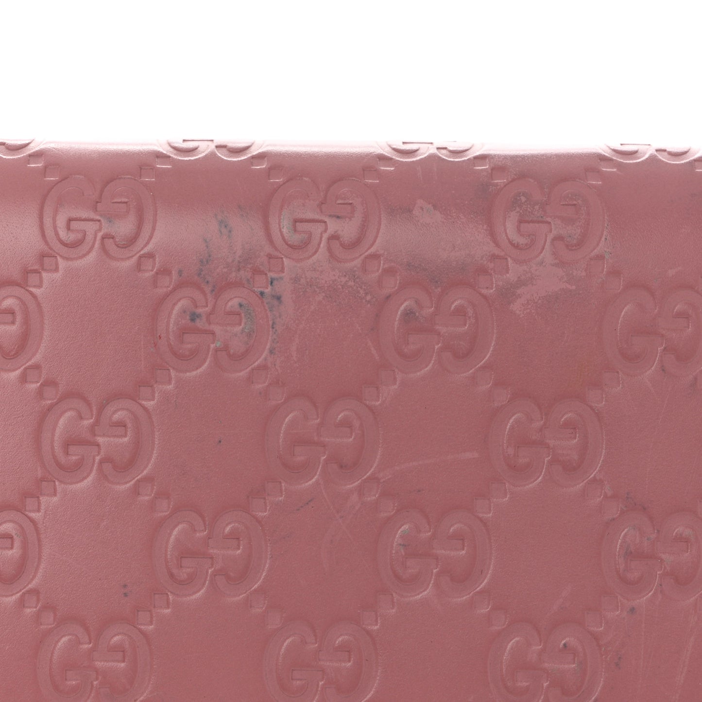 Guccissima Icon Zip Around Wallet Carmine Rose