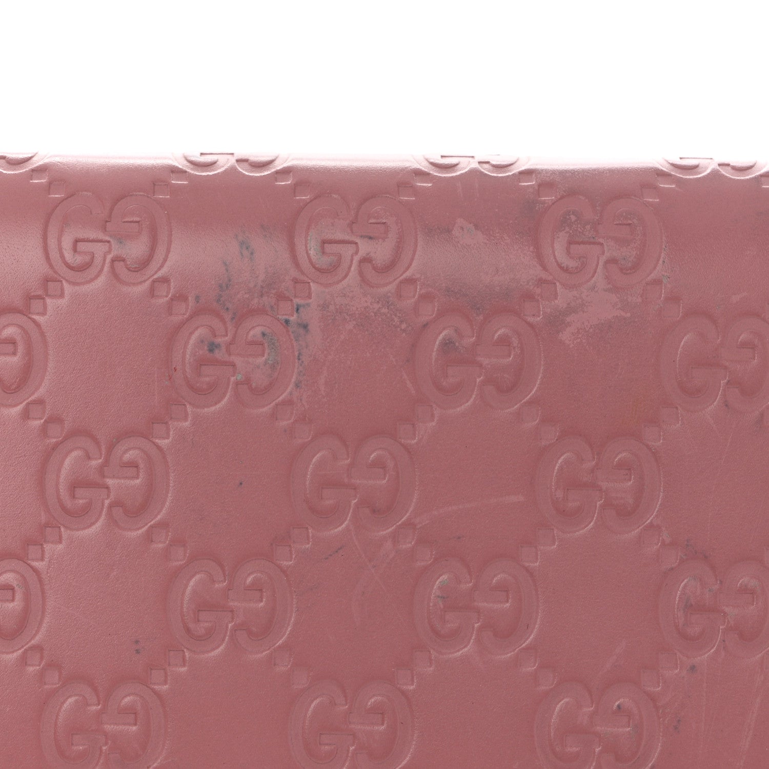 Gucci Guccissima Icon Zip Around Wallet Carmine Rose 8 of 10