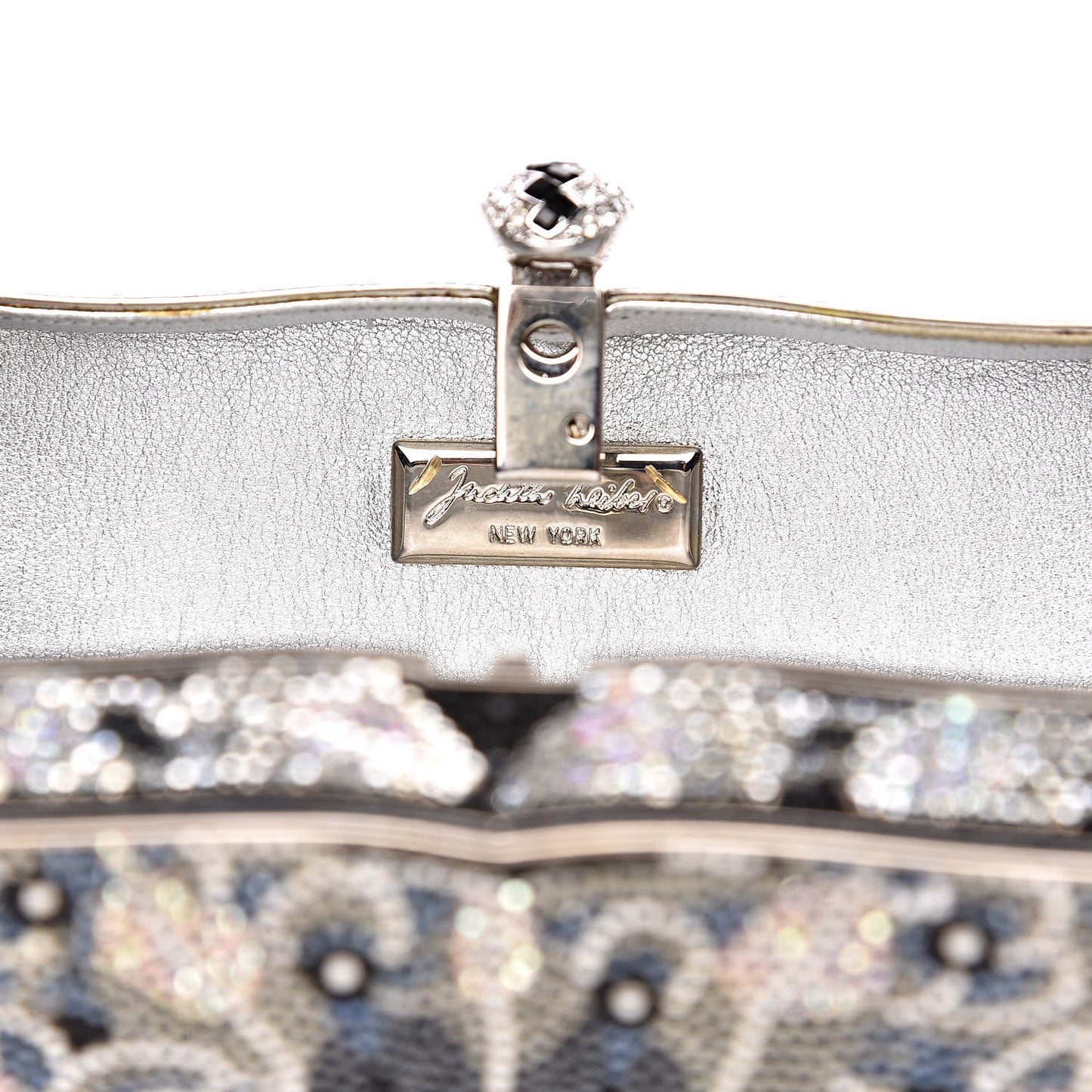 Swarovski Crystal Minaudière Deco Clutch Black