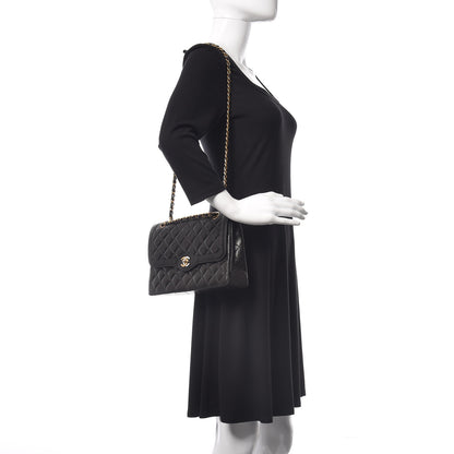 Chanel Lambskin Quilted Medium Double Flap Black 2 of 19