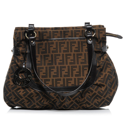 Fendi Zucca Large Chef Shopper Tote Tobacco 1 of 8