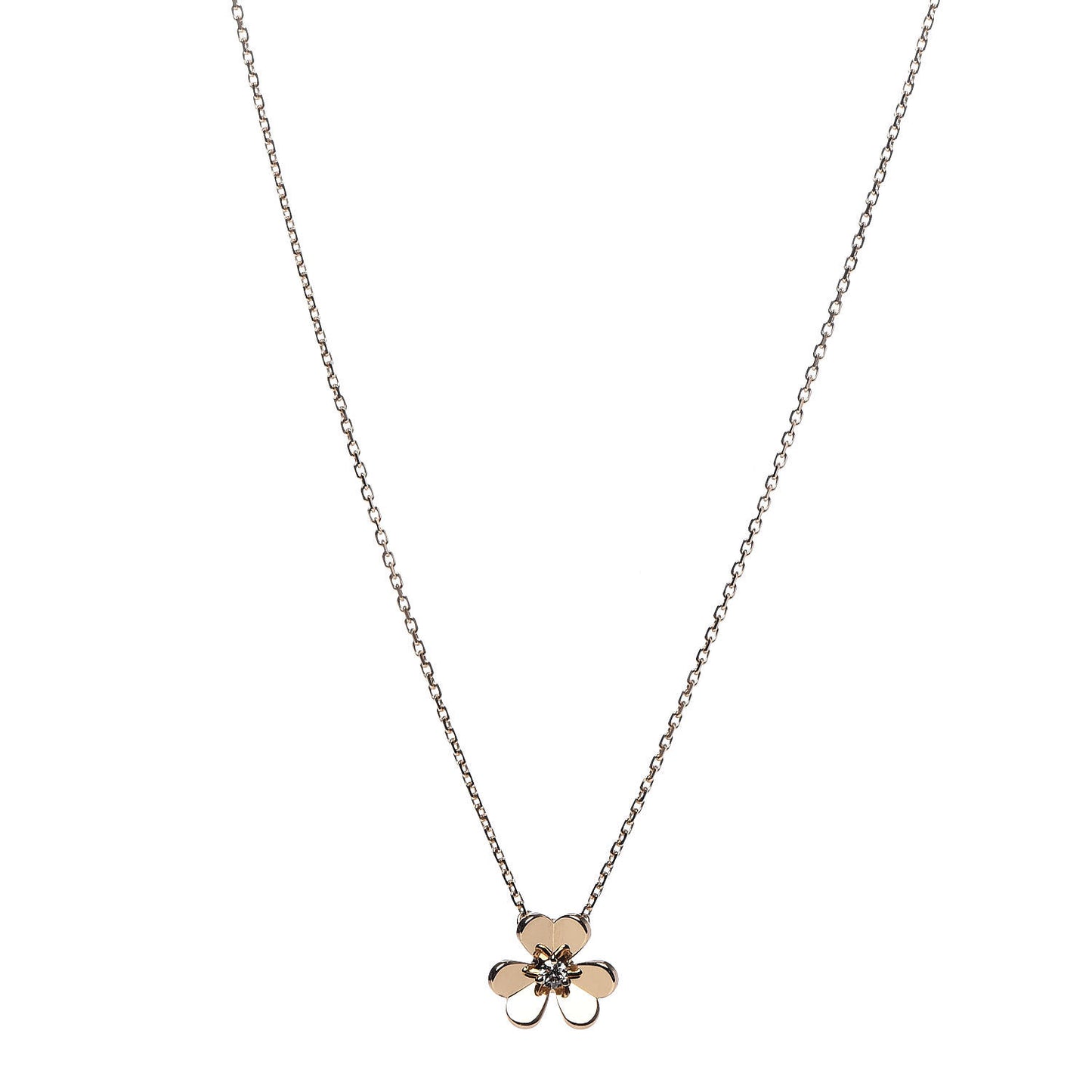 Van Cleef Arpels 18K Yellow Gold Diamond Mini Frivole Pendant