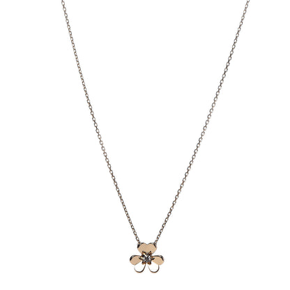 Van Cleef & Arpels 18K Yellow Gold Diamond Mini Frivole Pendant Necklace 1 of 9
