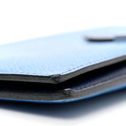 Hermes Epsom Bi Color Bearn Wallet Izmir Bleu Saphir 10 of 10