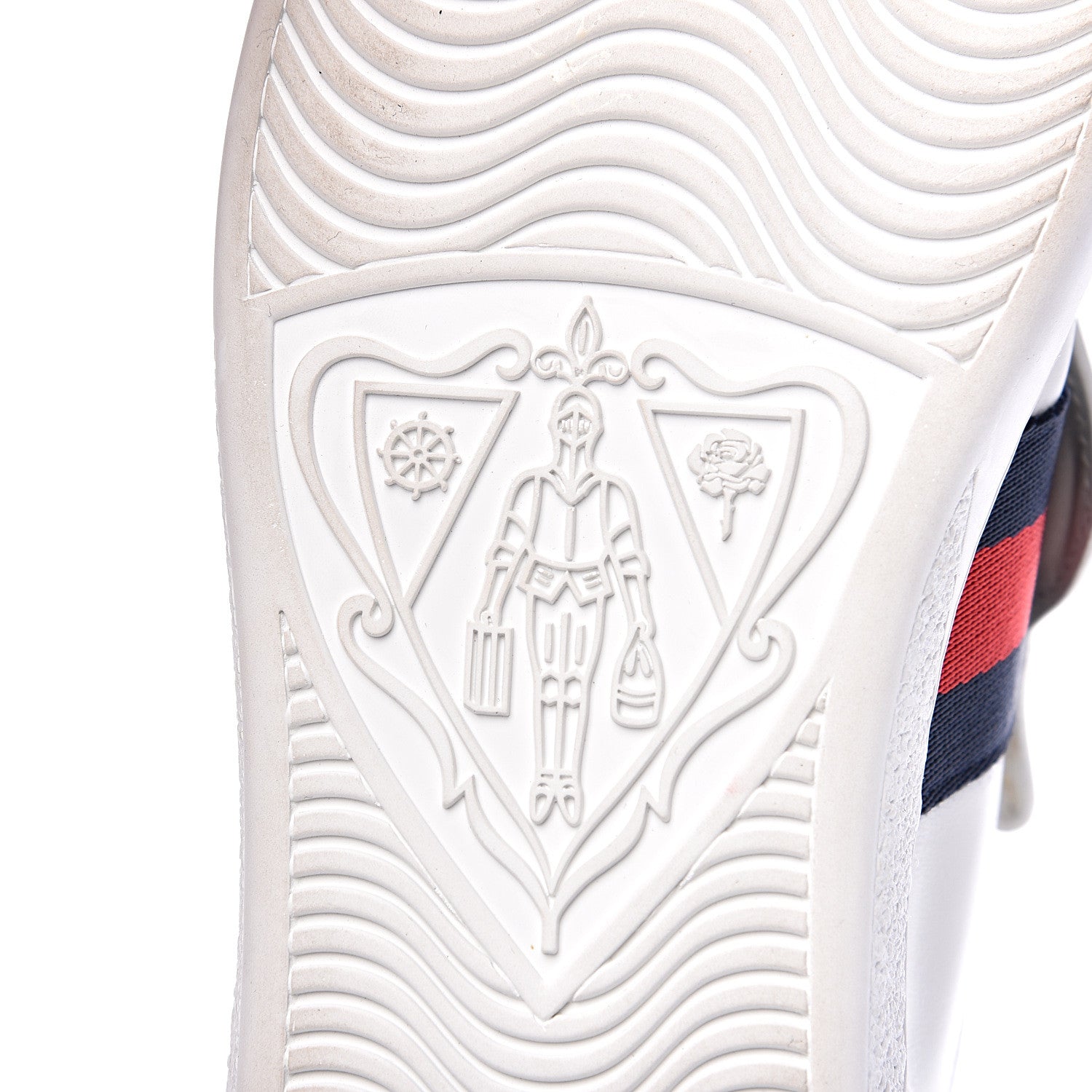 Gucci Calfskin Ayers Web Womens Ace Bow Lace Sneakers 35.5 White 7 of 10