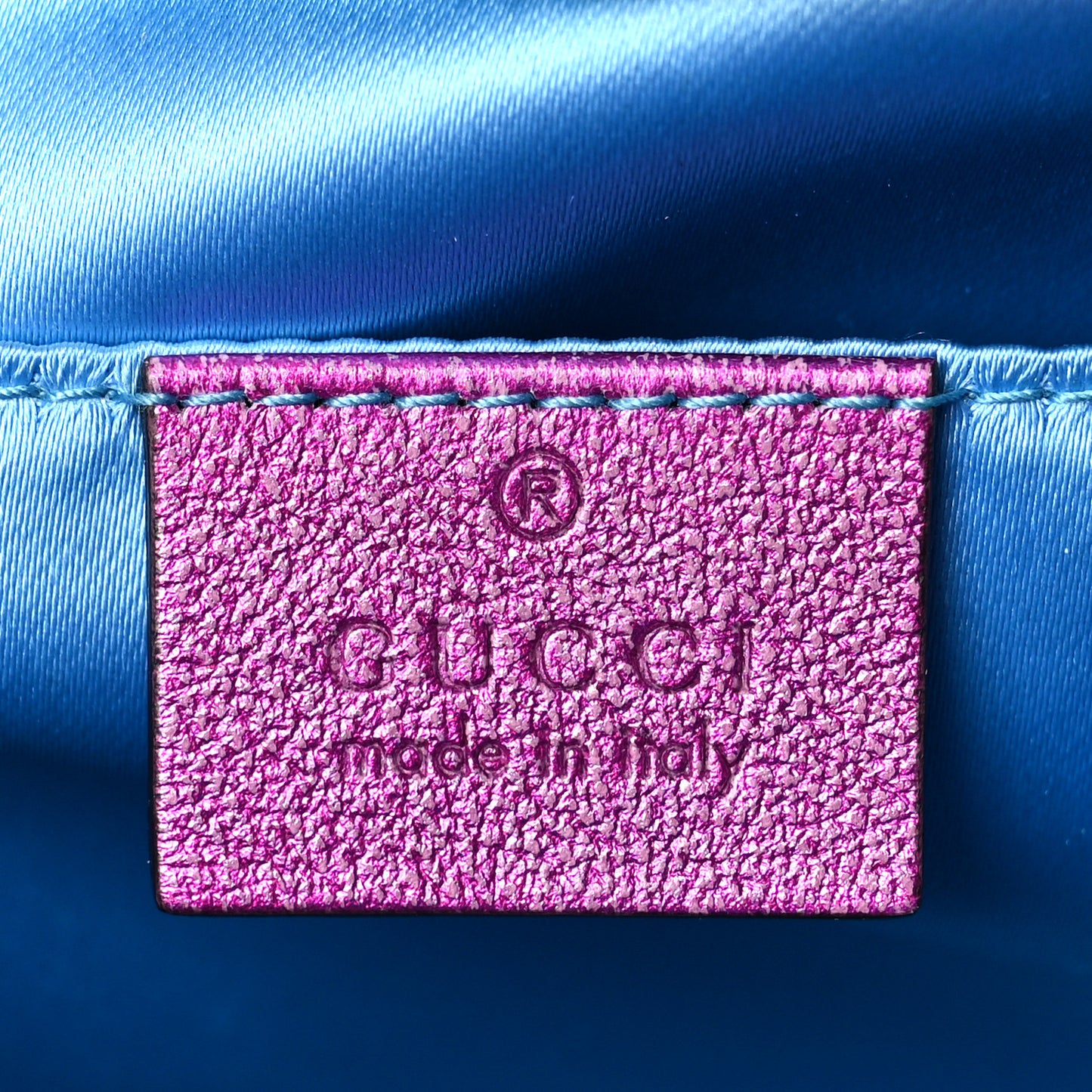 Laminated Nappa Matelasse Small GG Marmont Chain Shoulder Bag Fuxia Rosso Rosa